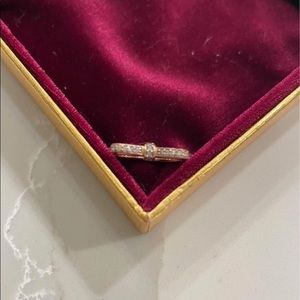 Pandora rose gold bow ring